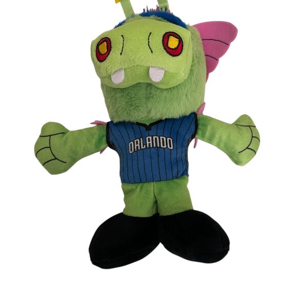 NBA Orlando Magic Stuff the Magic Dragon Plush Toy 7" Basketball Bleacher - Picture 3 of 7